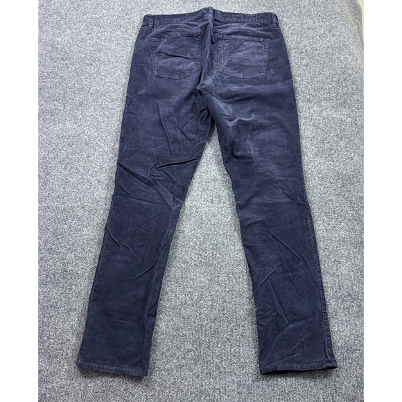 J.Crew Matchstick Corduroy Pants Womens 28 Regular Navy Blue Straight Leg 03903 - Picture 2 of 11